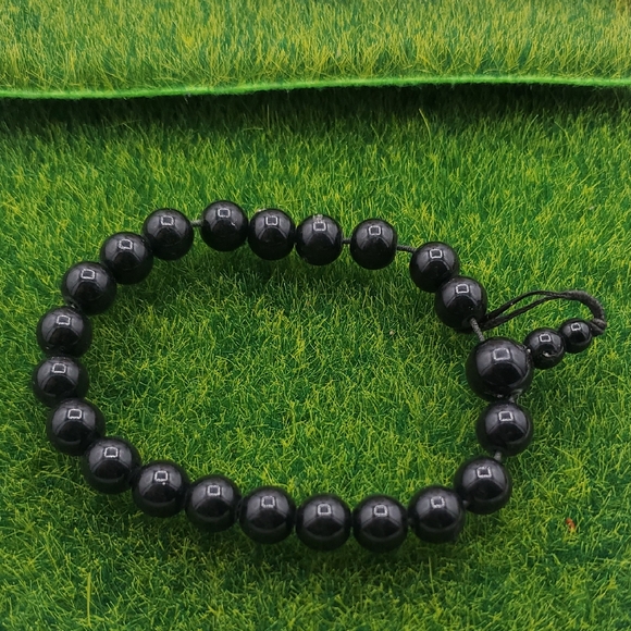 Onyx Beaded Bracelet B3031 Adjustable Stretch